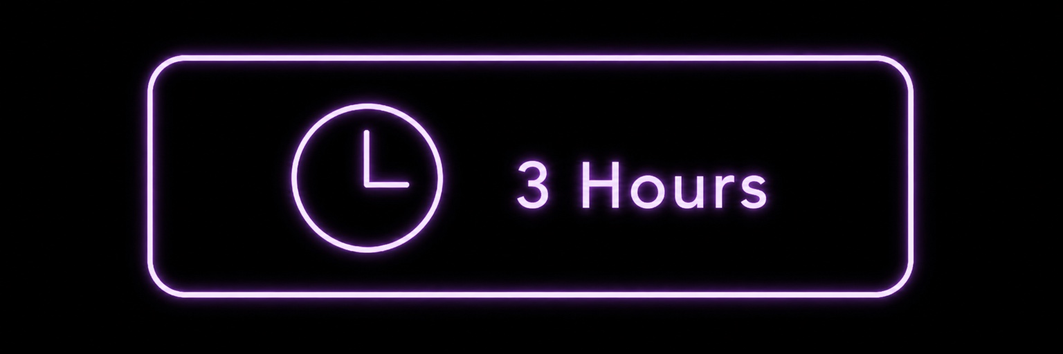 3 hours